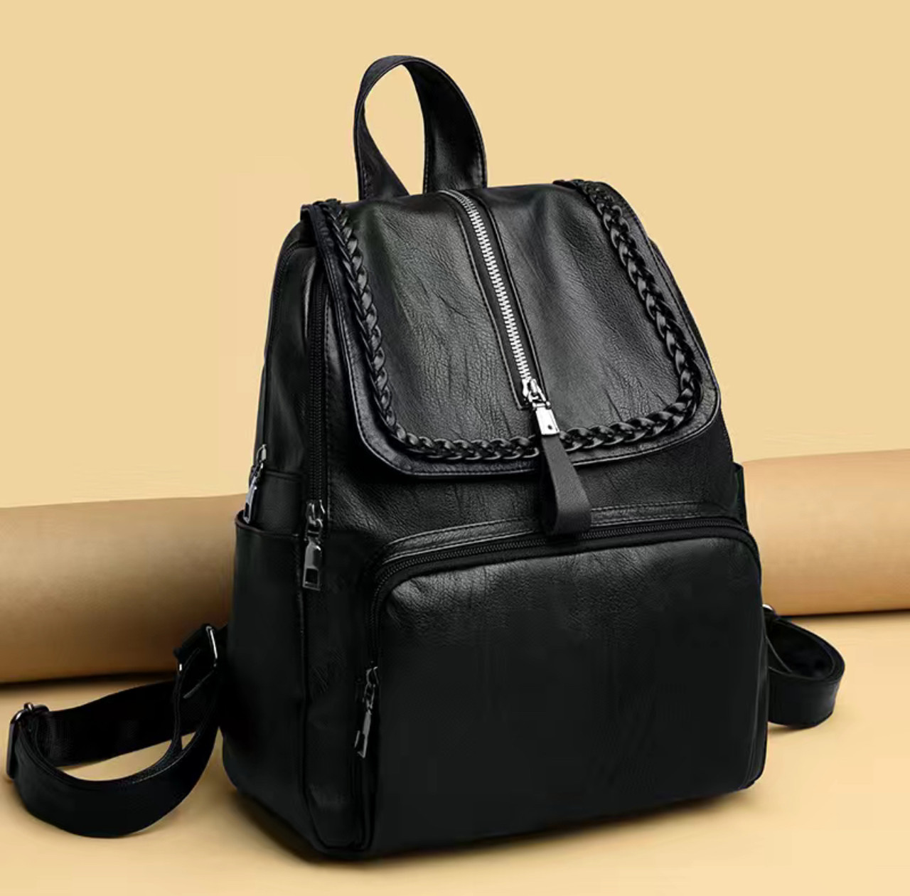 Жіночий рюкзак еко-шкіра 1288 Black