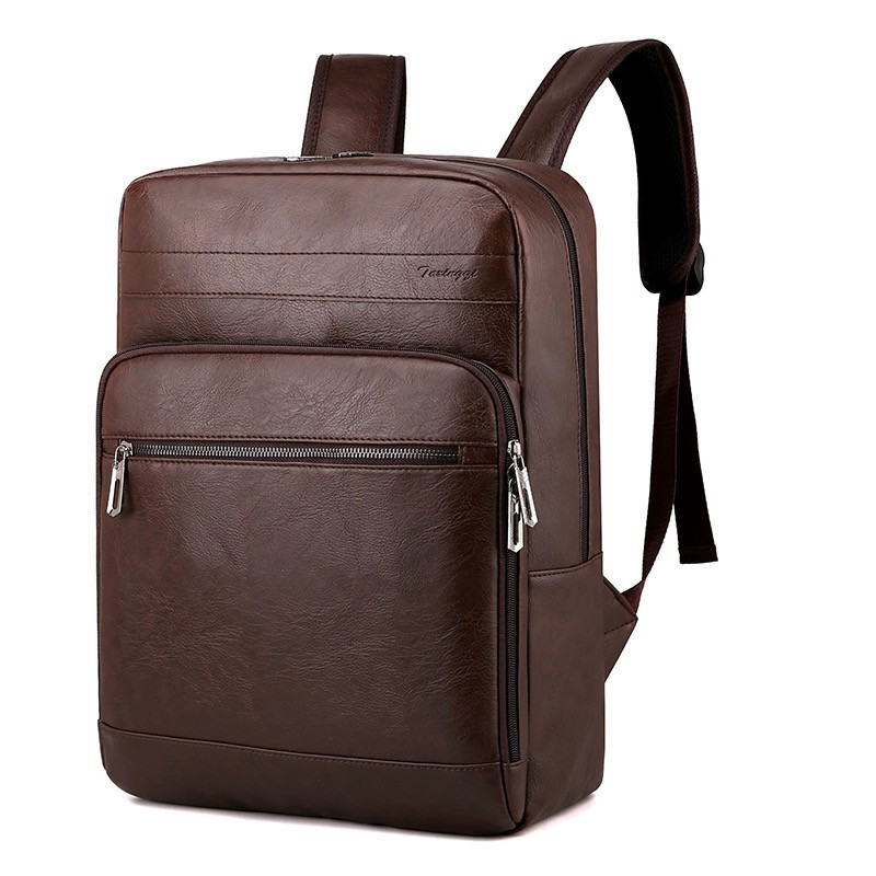 Рюкзак міський еко шкіра Dark Brown 2029-1