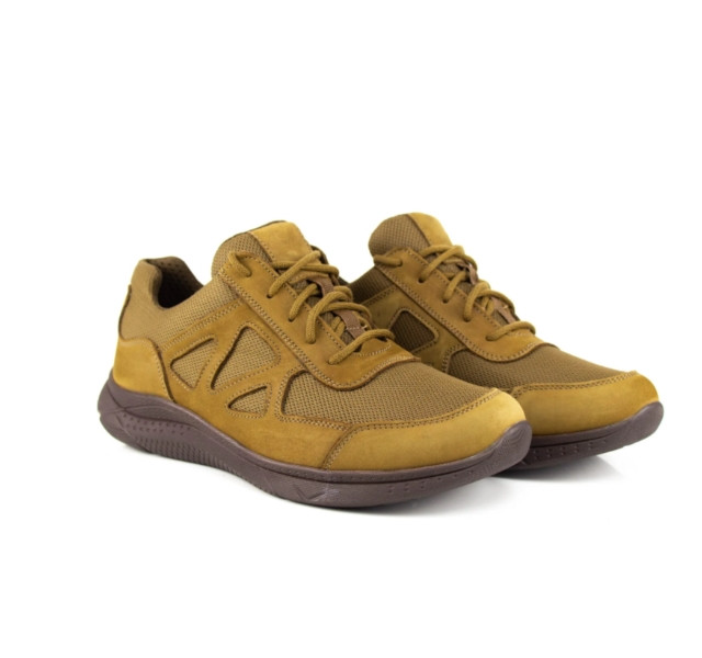 Кросівки Ягуар демі натуральна шкіра тканина CORDURA р.35 23 см легкі койот (2479663409), фото 1