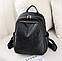 Жіночий рюкзак еко-шкіра 2033 Black, фото 3
