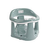 Стільчик для купання малюка з іграшками та знімним кільцем – 4 надійні присоски для безпеки Пудра, фото 2