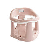 Стільчик для купання малюка з іграшками та знімним кільцем – 4 надійні присоски для безпеки Оливковий, фото 2