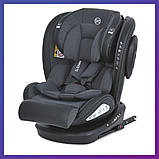 Дитяче автокрісло із системою Isofix від народження до 12 років El Camino Evolution 2 360o Темно-сірий, фото 3