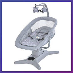Дитячий заколисувальний центр підлогові електро гойдалки керування через телефон Mastela 8303 Сірий
