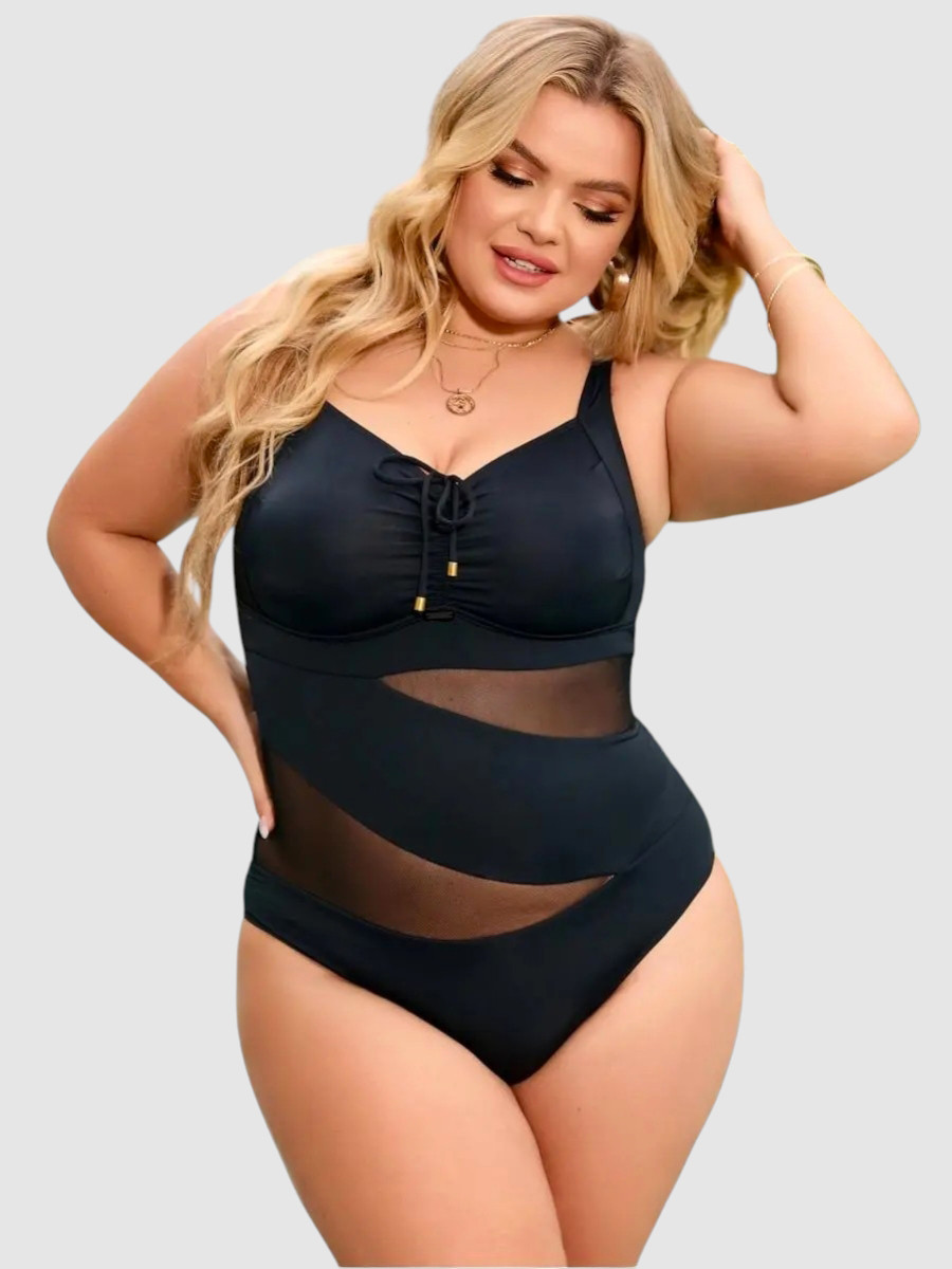 Злитий купальник Fuba 25063-1 чорний 54 56 58 60 62 розмір