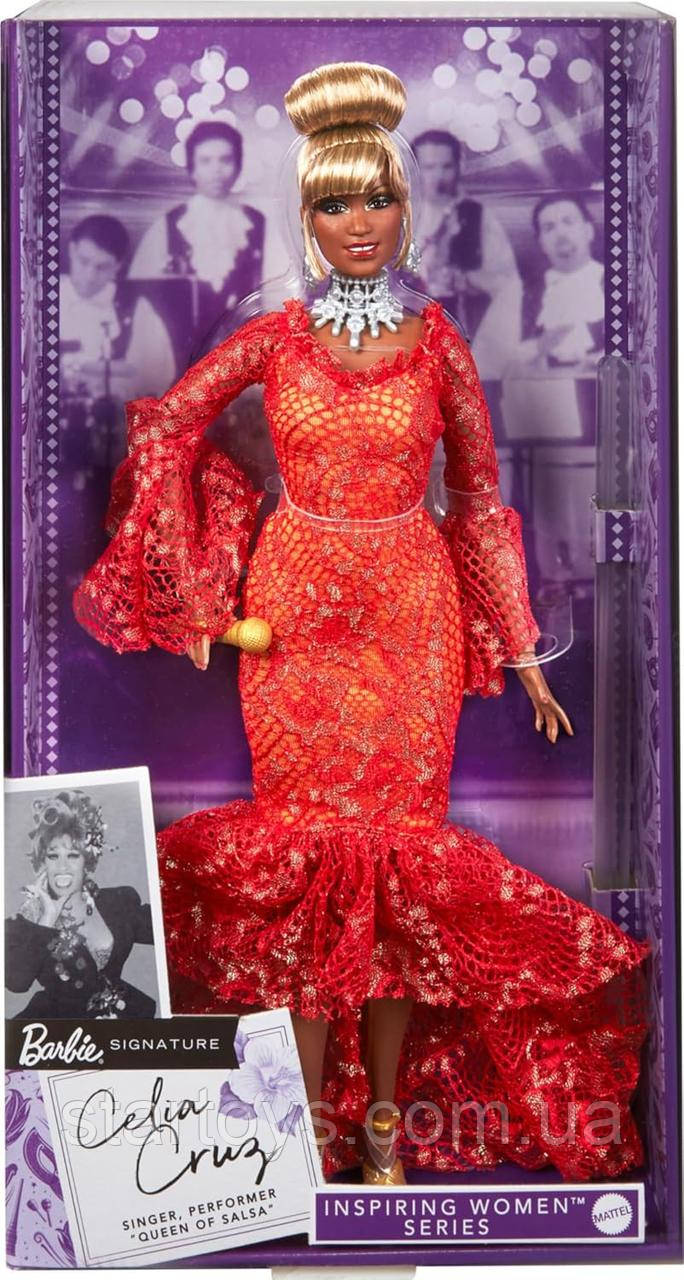 Колекційна Лялька Барбі Селія Круз Королева Сальси Barbie Signature Celia Cruz Queen of Salsa HJX31
