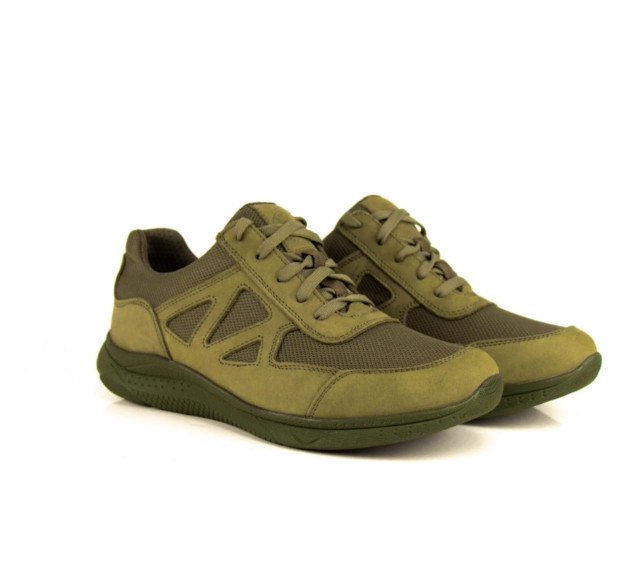 Кросівки Ягуар демі натуральна шкіра тканина CORDURA р.35 23 см легкі хакі (2479788571), фото 1