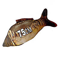 М'яка 3д іграшка подушка риба дзеркальний Карп 75 см золотистий