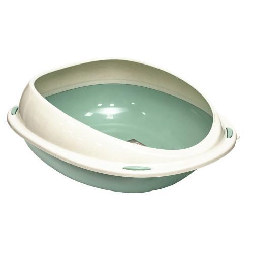 Туалет для кішок Georplast Shuttle овальний, зелений, 10530, 45×36×15.5 см
