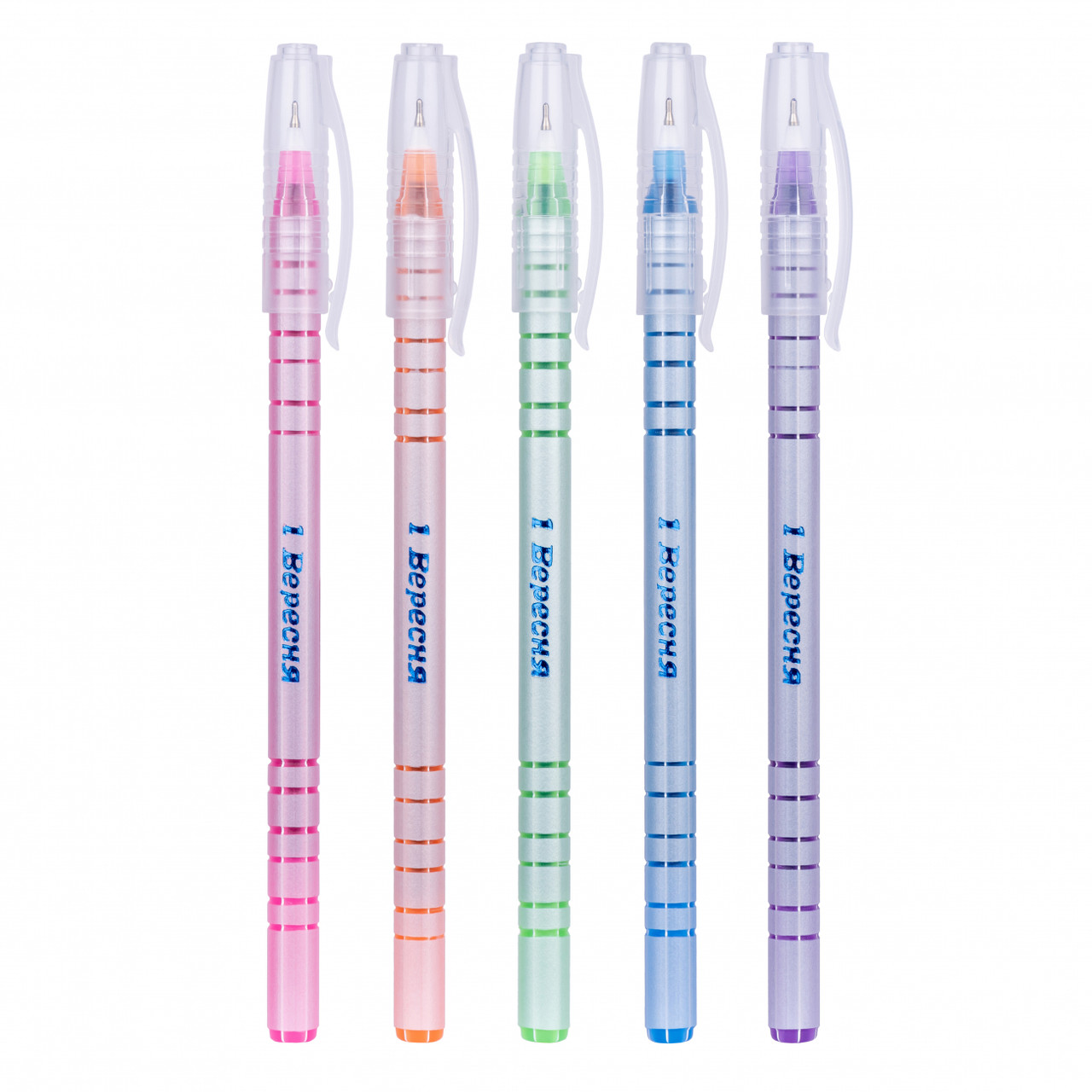 Ручка кулькова синя 0,6 мм Flower Pearl Coated 1Вересня, 411032, фото 1