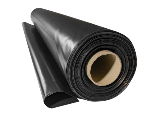 Плівка чорна 100 мкм рулон 3 х 50 м будівельна, фото 1