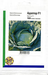 Адаптор F1 насіння капусти, 100 насіння — білочена, середньо-подня, Syngenta