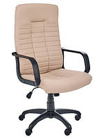 Крісло Атлет PL Tilt Шкірзам бежевий