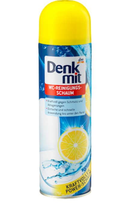 Піна для очищення унітазу Denkmit WC Reinigungsschaum Zitrone, 500 ml