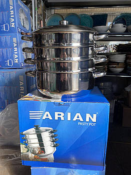 Мантоварка-пароварка, нержавіюча, 8л, діаметр 26см 3 сітки