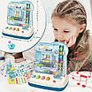 Дитяча логічна головоломка Ігровий автомат Roll The Ball Трекбол сортер розвиває мислення і реакцію світло, фото 2
