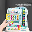 Дитяча логічна головоломка Ігровий автомат Roll The Ball Трекбол сортер розвиває мислення і реакцію світло, фото 6