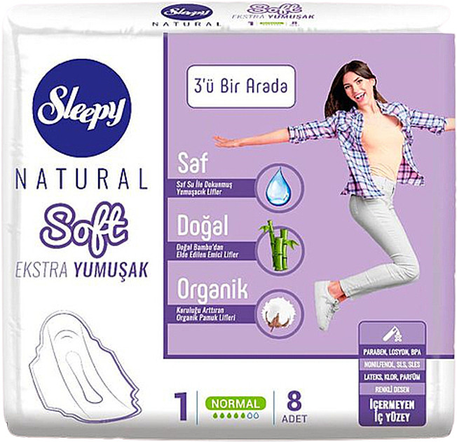 Прокладки гігієнічні Sleepy Soft Normal-1 №8 (240 mm)