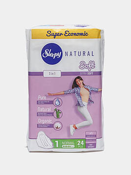 Прокладки гігієнічні Sleepy Soft Normal-1 Super Economic №24 (240 mm)