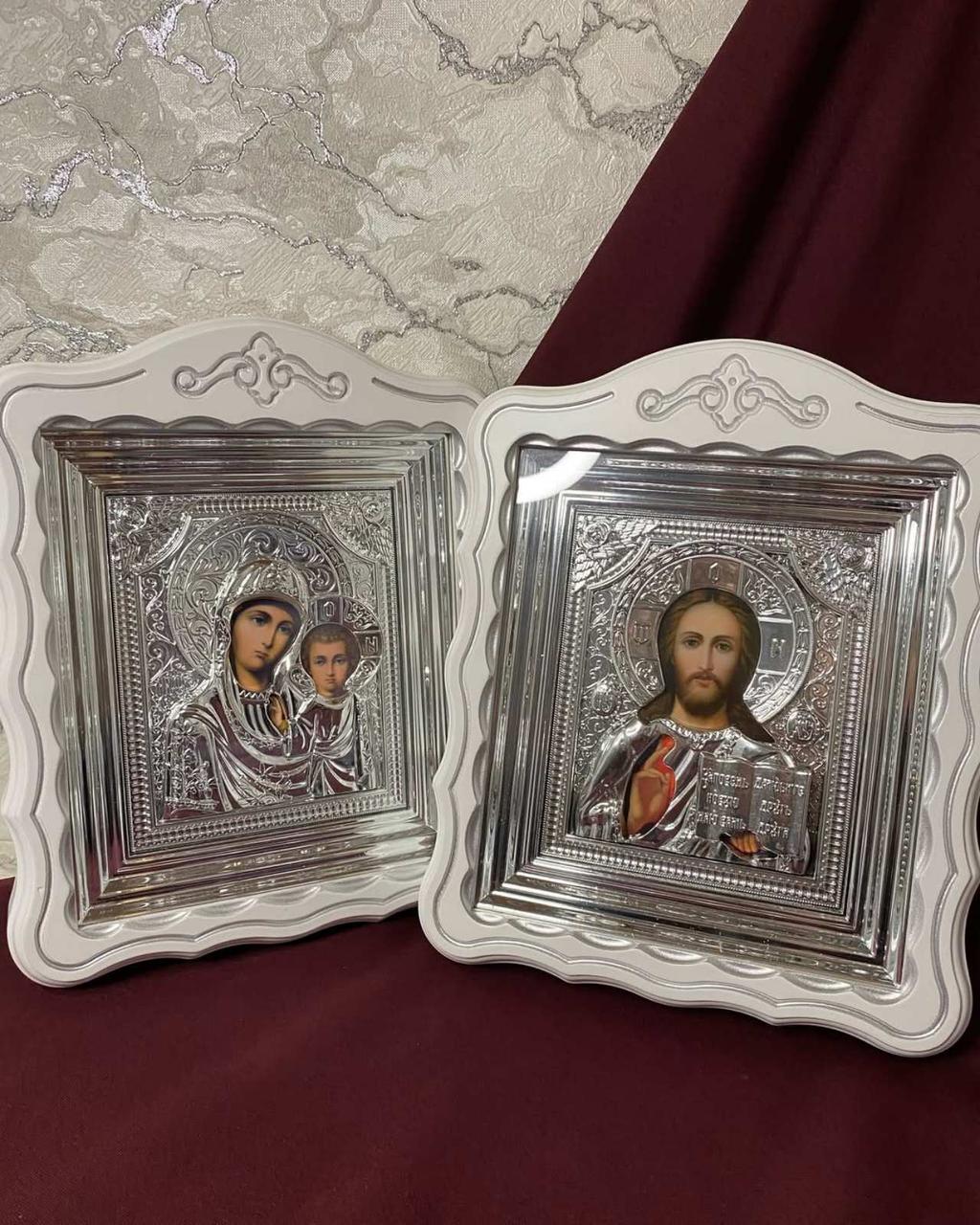 Ікони на весілля Пресвята Богородиця і Спаситель "Вінчальні" 25*30см