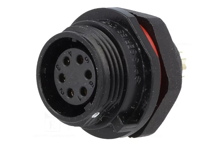 Конектор WEIPU SP1312/S6 6pin мама IP68