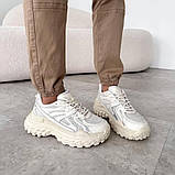 Кросівки з натуральної шкіри в поєднанні з текстилем, фото 5