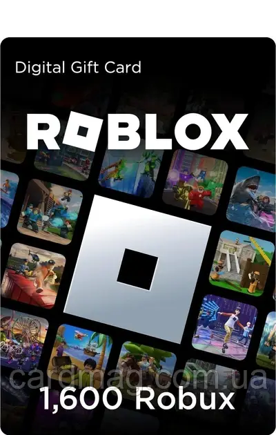 Roblox Gift Card: 1600 Robux