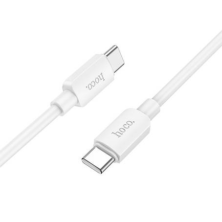 Кабель Hoco X96 Hyper 60W fast charging data cable Type-C to Type-C White, фото 1