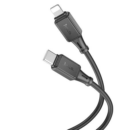 Кабель Hoco X101 Assistant PD silicone charging data cable iP Black, фото 1