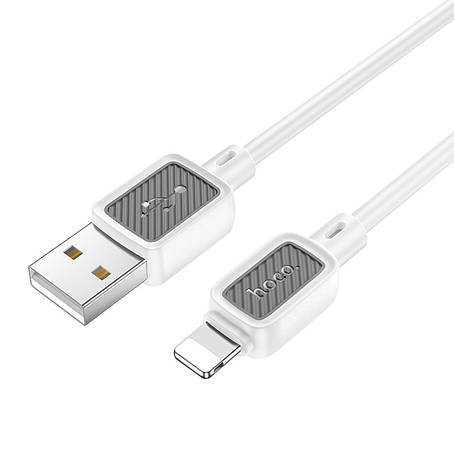 Кабель Hoco X108 Benefit silicone charging data cable iP White, фото 1