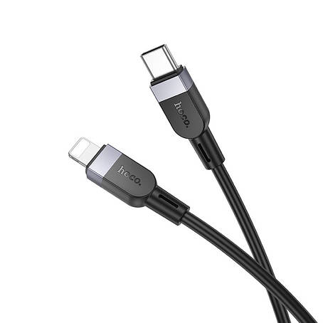 Кабель Hoco X109 Energy silicone charging data cable iP(L-1M) Black, фото 1