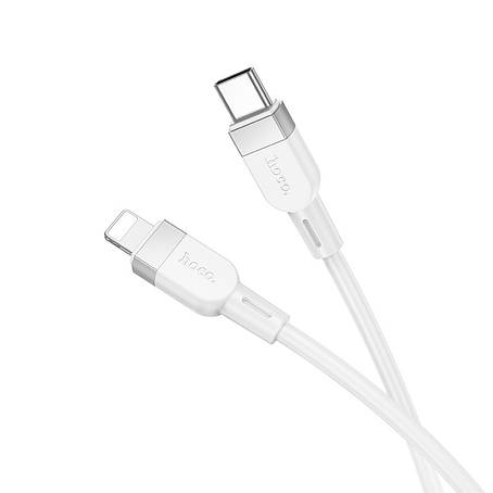 Кабель Hoco X109 Energy silicone charging data cable iP(L-1M) White, фото 1