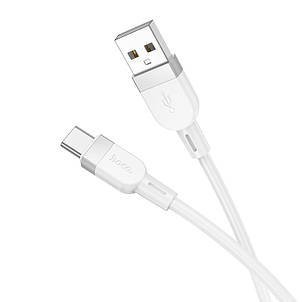 Кабель Hoco X109 Energy silicone charging data cable Type-C White, фото 1