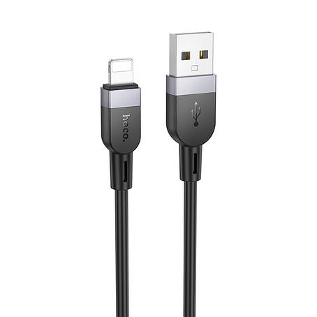 Кабель Hoco X109 Energy silicone charging data cable iP(L-2M) Black, фото 1