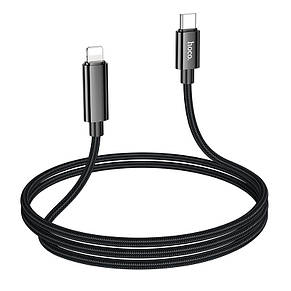 Кабель Hoco U125 Benefit PD charging data cable with display iP Black, фото 4