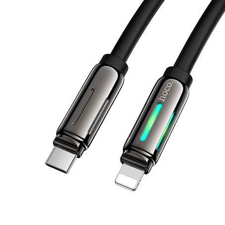 Кабель Hoco U136 Prize PD charging data cable iP Black, фото 1