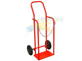 Візок для перевезення  балона з пропаном 500х360х1000 мм червоний Kompred OL776
