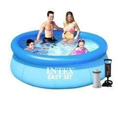 Надувний басейн Intex 28110-4, 244 х 76 см (2006 л/год, підстилка, тент, насос)
