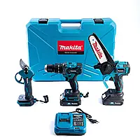 Набор макита 3 в 1, Шуруповерт makita dtw485 оригинал, Набор Макита 3в1 для обрезки деревьев, Набор 5 в 1 макита