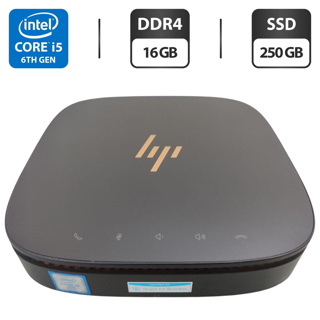 Неттоп HP Elite Slice G1 USFF/ Core i5-6500T/ 16 GB RAM/ 250 GB SSD/ HD 530