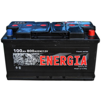 Акумулятор автомобільний ENERGIA 100Ah Ев (-/+) (800EN) (22392)