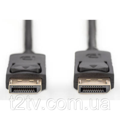 Кабель мультимедійний Display Port to Display Port 1.0m Digitus (AK-340100-010-S)
