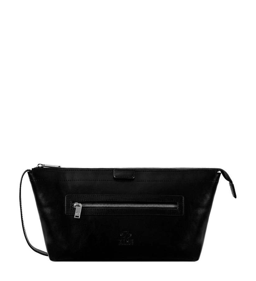 Жіноча шкіряна косметичка Dopp Kit — Ragtime — Чорний колір — Time Resistance 5244101W