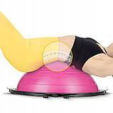 Балансувальна платформа 4FIZJO Bosu Ball 60 см Pink (P-5905973402453), фото 5