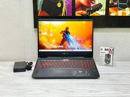 Б/в Ігровий ноутбук Б-клас Asus TUF FX505D 15.6" 1920x1080| Ryzen 5 3550H| 16GB RAM| 512GB SSD| GTX 1050 3GB, фото 1