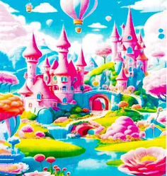 Алмазна мозаїка Рожевий Замок 30*40 см