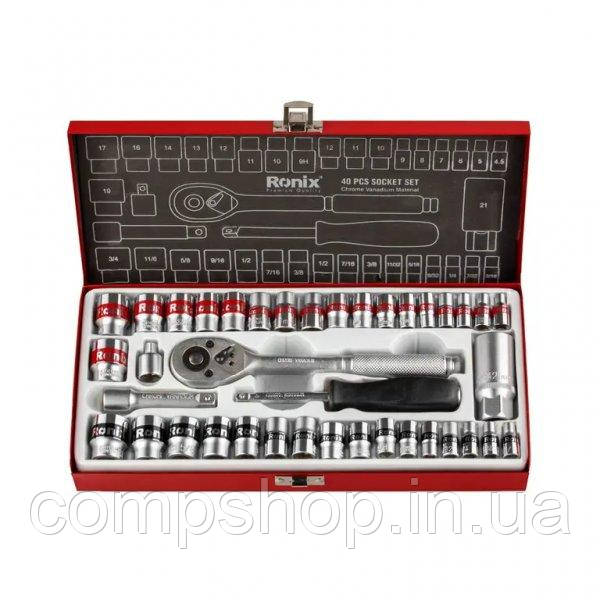 Набір інструментів Ronix RH-2641  3/8", 40 одиниць (код 136793), фото 1