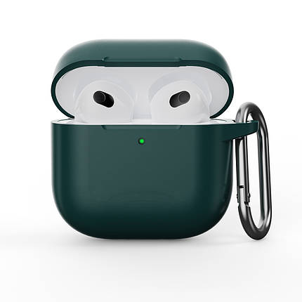 Чохол ArmorStandart TPU Hang для кейса навушників Apple AirPods 4 Dark Green (ARM81280), фото 1