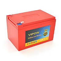 Акумуляторна батарея літієва Vipow 12 V18 Ah з елементами Li-ion 18650 з вбудованою ВМS-платою, (3S9P)
