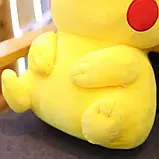 М'яка іграшка Пікачу 55 см, EL-2117-26 / Подушка покемон / Плюшева іграшка обіймашка, фото 3